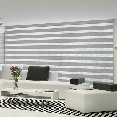 Κλειστά παράθυρα γραφείου Zebra Roller Blinds για ημέρα και νύχτα