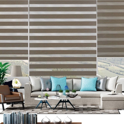 Ημέρα και νύχτα 100% Polyester Zebra Blind Εύκολη επισκευή Κάλυψη παραθύρων Roller Blinds