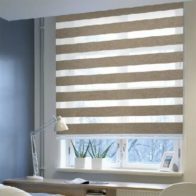 Σύγχρονο στυλ σχεδιασμού Μοτοκινητό Blackout Polyester Zebra blinds για εσωτερικό / εξωτερικό