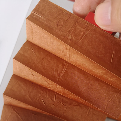 Γαλλικό στυλ παράθυρο αναβάθμιση Custom End Sheer Plissed blinds ύφασμα για λεπτό φως