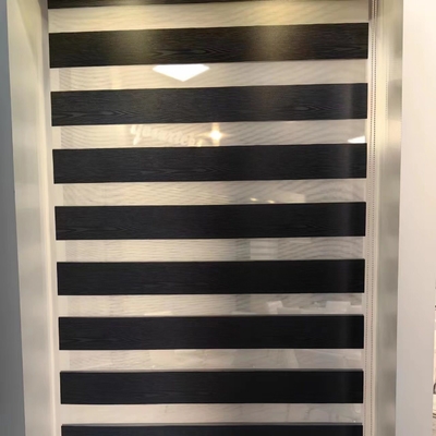 Διπλό στρώμα blinds πλήρης μαύρισμα παράθυρο κουρτίνα ζέβρα blinds για σύγχρονο στυλ σχεδιασμού