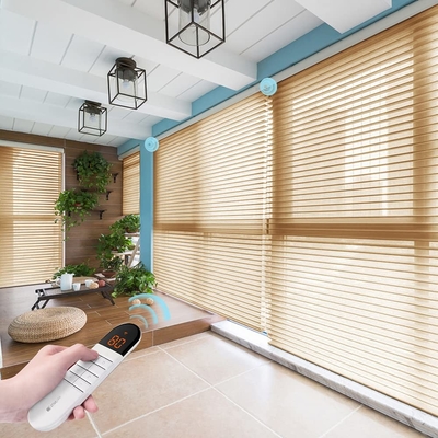 Βελτιωτικό εγχειρίδιο 2 "Σανγκρί-λα blinds Non Blackout Φωτιστικό φίλτρο για το σπίτι, το γραφείο, το ξενοδοχείο, το κλαμπ, το εστιατόριο Custom Made