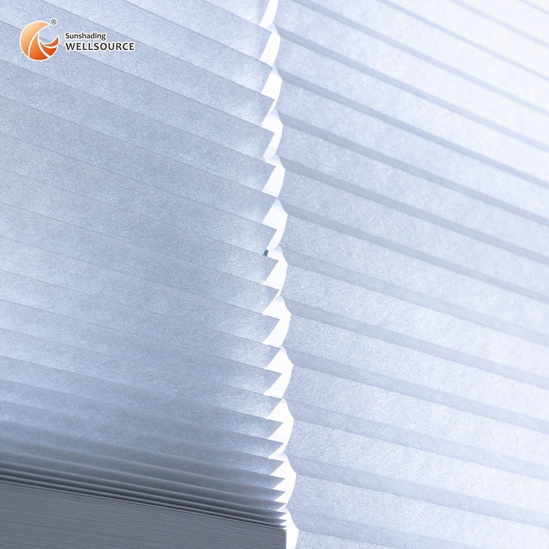 16-20-26-38-45mm Kind Custom Isolated Pleated Blinds ύφασμα για έλεγχο της θερμοκρασίας